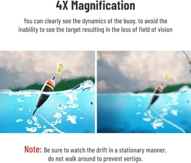 Binoculars Glasses, Opera Handsfree Binocular Telescope, 4X Magnification, Adjustable Focus Distance, for Outdoor Bird Watching Fishing Concerts (Hyperopia Version) - Image 4