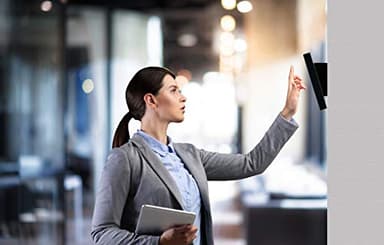 Add-On Wedge Outlet Cover – CTA Add-On Premium VESA Wedge & Outlet Cover for Tablet Kiosk or Workstation Setups with 75×75/100×100 VESA Compatible for Table Mounting - Black - (ADD-PARAVWB) - Image 2