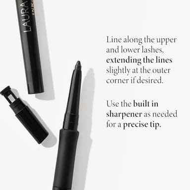 LAURA GELLER NEW YORK INKcredible Gel Eyeliner - Graphite - Waterproof Smudge-proof Eyeliner Pencil - Built in Sharpener - Image 6