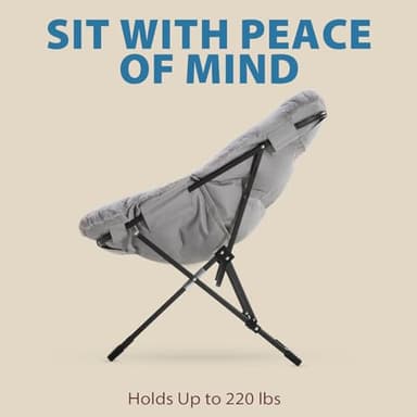 OAKHAM Comfy Chair for Adults, Soft Faux Fur Folding Lounge for Bedroom Living Room Dorm Rooms Flexible Reading Chair for Teens Kids, X-Large Foldable (Ottoman-Grey) - Image 5