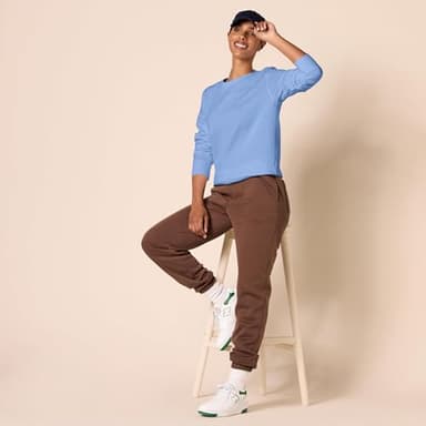 Amazon Essentials Women's Fleece Crewneck Pullover Sweatshirt (Available in Plus Size), Blue, Large - Image 5