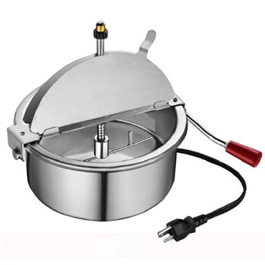 Pop Heaven Popcorn Machine - 12oz Stainless-Steel Kettle, Reject Kernel Tray, Warming Light, and Accessories by Great Northern Popcorn (Blue) - Image 6