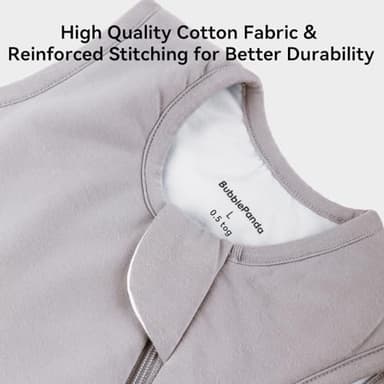 Okayinn BubblePanda Baby Sleep Sack 24-36 Months 100% Cotton 0.5 Tog Toddler Sleeping Sack 2t-3t for Babies Unisex 2-Way Zipper 3t Baby Wearable Blanket Lightweight Thin - Image 5