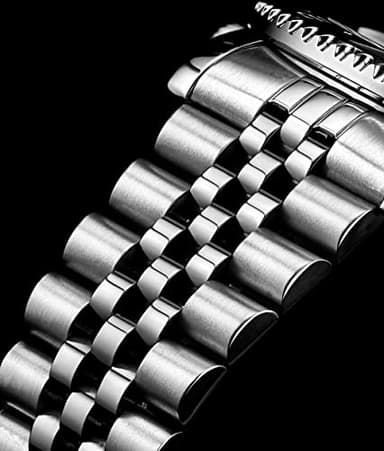 Stuhrling Original Men's Stainless Steel Jubilee Bracelet GMT Watch Quartz, Dual Time, Quickset Date with Screw Down Crown, Water Resistant up to 10 ATM - Image 4