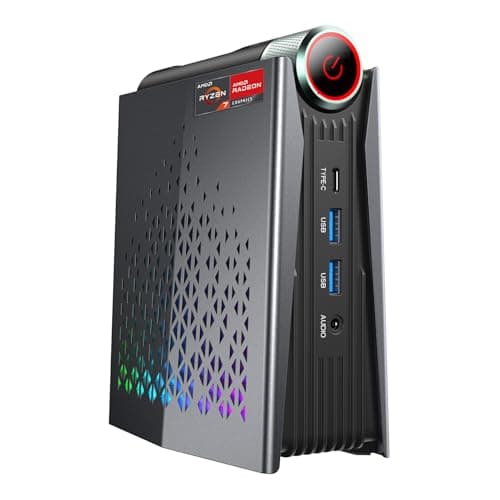 ACEMAGICIAN [Gaming PC] Ryzen Mini PC, AMD Ryzen 7 5875U(up to 4.5Ghz) 16GB DDR4 512GB NVME SSD Mini Desktop Computer, Mini Computers [WiFi6/BT5.2] [4K UHD/RGB Lights/3 Adjustable Mode PC Gaming]