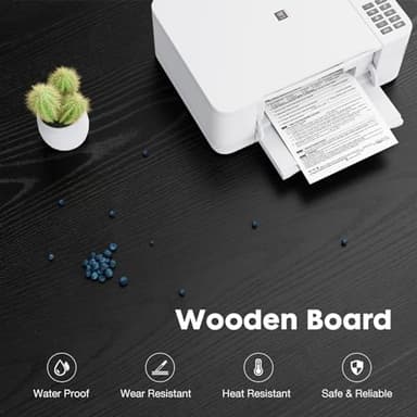 DUMOS Lateral File Cabinet with 3 Drawers Rolling Filing Cabinets Under Desk Storage Printer Stand Wood Organizer with Wheels Adjustable Shelf for Office Home Small Space, Black - Image 8