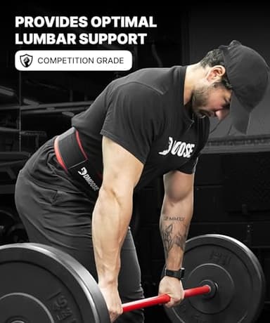 DMoose Auto Locking Weight Belts for Lifting Men, Provides Lumbar Support & Stability 4" Nylon Deadlift Belt with Adjustable Buckle, gym belt for men weight lifting - Image 4