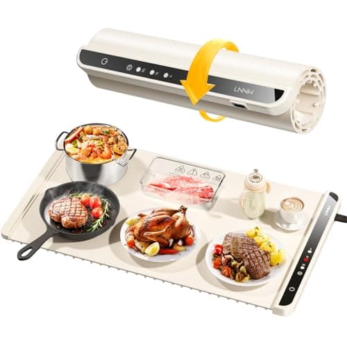 Warming Mat for Food,Food Warming Mat,Electric Warming Tray for Buffets Party and Home Daily Use,Heating Fastly in 10s,Portable Design,Timed Function for Your Family. - Image 1