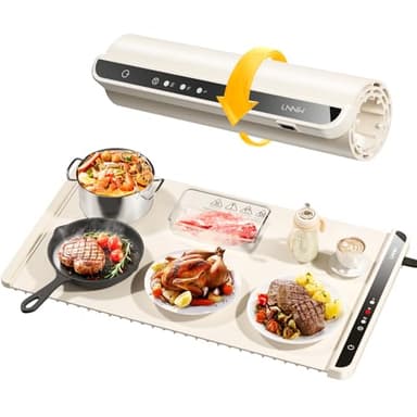 Warming Mat for Food,Food Warming Mat,Electric Warming Tray for Buffets Party and Home Daily Use,Heating Fastly in 10s,Portable Design,Timed Function for Your Family. - Image 1