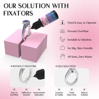 Akisey Ring Sizers for Loose Rings, Ring Size Adjuster Kit for Women, Rings Guards Kit with UV Light & 10g Glue, Fixators, Invisible Traceless Tightener for Men, Fit Any Size, Easy to Apply & Remove - Image 2