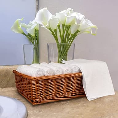 Orighty Washcloths Bulk Towels Set 50 Pack, Highly Absorbent and Soft Feel Microfiber Face Cloths, Multi-Purpose Wash Cloths & Hand Towels for Bathroom, Hotel, Spa, and Gym, 12x12 Inch - Image 6