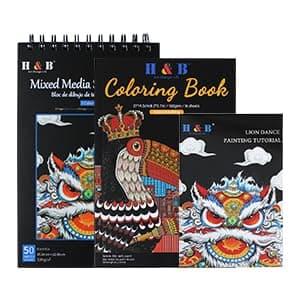 H & B 82 Pcs Drawing Kit Sketching Pencil Set, Sketch Pencils Art Supplies with 3-Color Sketchbook, Graphite, Charcoal, Blending Tools, Drawing Pencils for Adults Artists in Zipper Case - Image 3