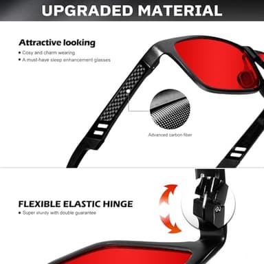 ANYLUV Blue Light Blocking Glasses Men Computer Gaming Glasses Lightweight Al-Mg Metal Anti Eyestrain Eye Protection - Image 3