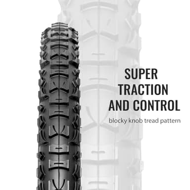 MOHEGIA Mountain Bike Tires Set: 2-Pack 24x1.95 Inch (54-507mm) Folding Replacement Bicycle Tires and Pair Inner Tubes with Tire Levers for MTB Off-Road Bike - Image 8