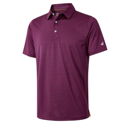 Golf Shirts for Men Dry Fit Moisture Wicking Casual Sport Short Sleeve Mens Golf Polo Shirts - Image 1