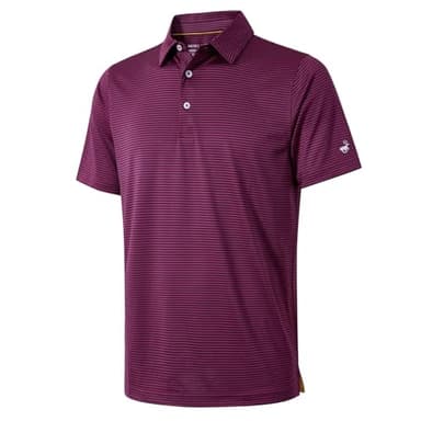 Golf Shirts for Men Dry Fit Moisture Wicking Casual Sport Short Sleeve Mens Golf Polo Shirts - Image 1
