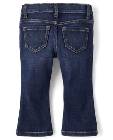The Children's Place,Baby Girls,and Toddler Flare Denim Jeans,Kit Wash,4 Years - Image 2