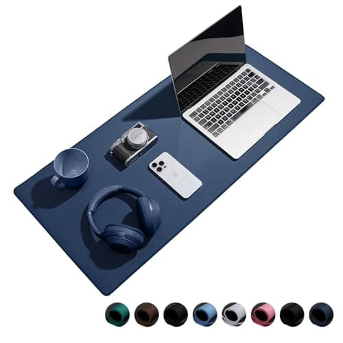 Reniteco Waterproof Large Gaming Mouse Pad with Durable Stitched Edges, Non-Slip Rubber Base, Smooth Surface Mouse Mat Desk Pad for Home Office Gaming, 27.5"x11.8"x0.12", Dark Blue - Image 1