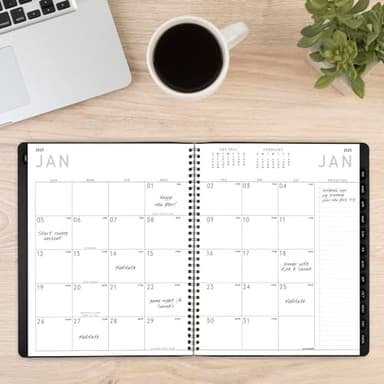 AT-A-GLANCE 2025 Planner, Monthly, 9” x 11”, Large, Contemporary, Charcoal (70260X4525) - Image 2