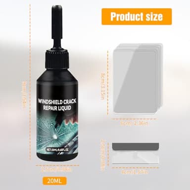 YAUNJI Cracks Gone Glass Repair Kit, 2025 New Windshield Crack Repair Kit for Car Chips and Cracks, Universal Glass Crack Repair Liquid for Automotive Windscreen Tool (2 PCS) - Image 3