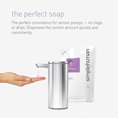 simplehuman Mandarin Orange Moisturizing Liquid Hand Soap Refill Pouch, 34 Fl. Oz. (Pack of 6) - Image 7
