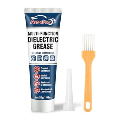 AstraVox Silicone Dielectric Grease for Electrical Connectors Automotive, Dialectric Grease with a Brush, Spark Plug, O Rings, Marine Waterproof & Heat-Resistant & Insulating 1oz (1pcs) - Image 1