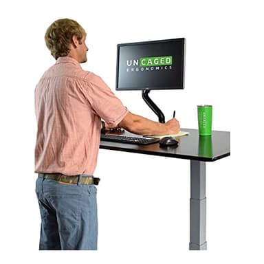 Single Monitor Arm Desk Mount, Computer Monitor Arm Mount w/2 USB Ports Adjustable Height Single Riser, Universal Clamp, Computer Riser, Work from Home Accessories - Image 9