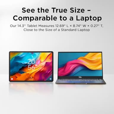 TCL NXTPAPER 14 Android Tablet, 14.3" Paper-Like Display Drawing Pad & Digital Notebook with 4096-Level Stylus & Flip Case, 8+8GB RAM, 256GB Storage, 10000mAh Battery, Multi-Window, Gray - Image 9