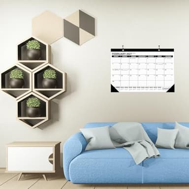 GuassLee Desk Calendar 2026-2027 - 17" × 11.5" Desktop Calendar 18 Months Runs from Jan. 2026 to Jun. 2027 with Julian Date for Home School Office Desk Top Organizing - Image 4