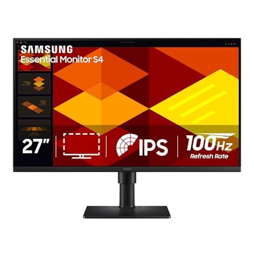 Samsung 27” (S40GD) Borderless Business Monitor with IPS Panel, 100Hz Refresh Rate, Eye Saver Mode, Ergonomic Design, Game Picture Mode, LS27D402GANXGO, 3 Yr Warranty - Image 1