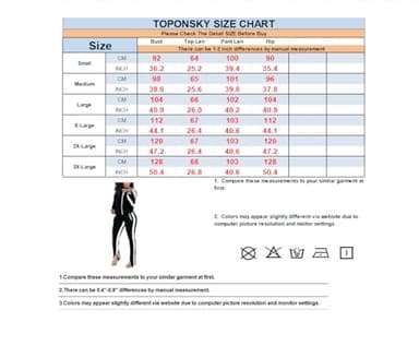 TOPONSKY Ladies Sweat Suits Suit Outfit Womens Warm Up 2 Piece Sweater Lounge Sets Red L - Image 7