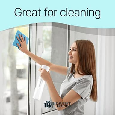BeautifyBeauties Spray Bottle For Hair – Continuous Mister Spray Bottle for Hairstyling, Cleaning, Plants, Pets, Barbers, Salons, Essential Oil Scents (Clear, 18.6oz/500ml) "11" H x 2.6" L - Image 6