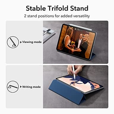 ESR for iPad Pro 12.9 6th/5th/4th Gen, iPad Air 13 Inch Case M3/M2 (2025/2024), Powerful Magnetic Attachment, Slim Trifold Stand Case, Supports Pencil Pro & Pencil (USB-C), Rebound Series, Navy Blue - Image 4