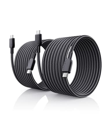 Anker USB C to USB C Cable (2Pack, 10FT),240W Type-C Fast Charging Cord for iPhone 17/16 Series,MacBook Pro 2020,iPad Air 4 and More (Black) - Image 1