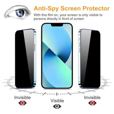 PEHAEL 3Pack for iPhone 8 Plus/iPhone 7 Plus Privacy Screen Protector Anti-Spy Tempered Glass Film 9H Hardness Easy Installation Bubble Free [5.5 inch] - Image 4