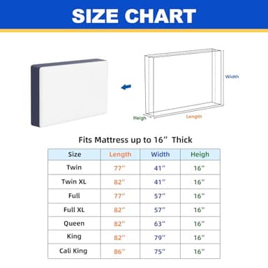 TICONN Mattress Bags for Moving, Heavy Duty Queen Mattress Cover Storage Bag with Full-Around Handle and Adjustable Buckles (Blue, Queen) - Image 2