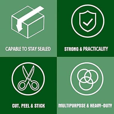 HERKKA Clear Packing Tape, 36 Rolls Heavy Duty Packaging Tape for Shipping Packaging Moving Sealing, Thicker Clear Packing Tape, 1.88 inches Wide, 65 Yards Per Roll, 2340 Total Yards - Image 6