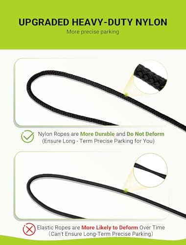 SARDVISA 2-Packs Tennis Ball Garage Parking Aid with Non-Elastic String, Precise Garage Car Stop Indicator w/Adjustment Buckle, Easy Installation, Parking Stopper Assist for Garage Accessories - Image 2