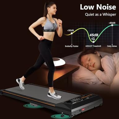 Walking Pad with Incline, Under Desk Treadmill, Portable Treadmills for Home Office, 4 in 1 Walking Running Machine Manual Incline, Compact Treadmill 265LB Capacity with Remote Control - Image 6