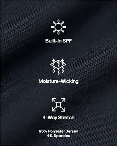 True Classic Workout Shirts for Men – Mens Shirts & Muscle Shirt for Men, Gym Shirt, Mens Tank Top and Athletic Base Layer, Workout Tee Long Sleeve, Pack of 1, Navy, S - Image 7