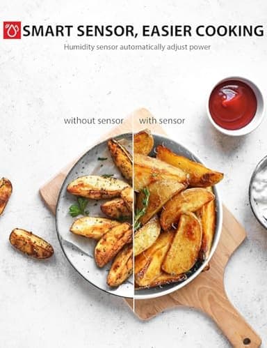 TOSHIBA ML-EM45P(BS) Countertop Microwave Oven with Smart Sensor and Position Memory Turntable, Function, 1.6 Cu.ft 13.6" Removable Black Stainless Steel, 1200W - Image 4