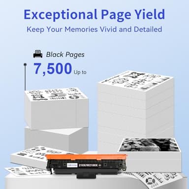210X Black Toner Cartridge 2 Pack High Yield (with Chip) Compatible Replacement for HP 210X 210A for Color Laserjet Pro MFP 4301fdw 4301fdn Pro 4201dw 4201dn Series Printer Ink W2100X W2100A - Image 3