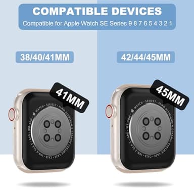 XYF Compatible for Crystal Clear Apple Watch Bands, 45mm 44mm 42mm Bumper Case for Men Women Jelly Sport Cover Strap for iWatch Ultra 3 2 Series 11 10 9 8 7 SE 6 5 4 3 (CrystalClear, 42/44/45) - Image 3