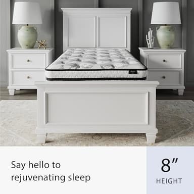 Signature Design by Ashley Twin Size Chime 8 Inch Medium Firm Innerspring Mattress with Pressure Relief Quilt Foam, Fiberglass Free, Mattress In A Box - Image 8