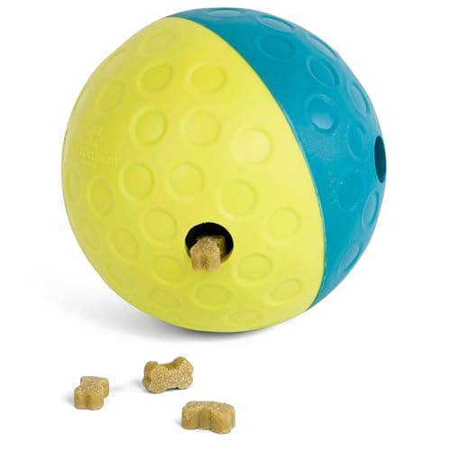 Outward Hound by Nina Ottosson Treat Tumble Interactive Puzzle Ball Dog Toy, Level 1 Beginner, Blue, Small (4.75" Diameter) - Image 1