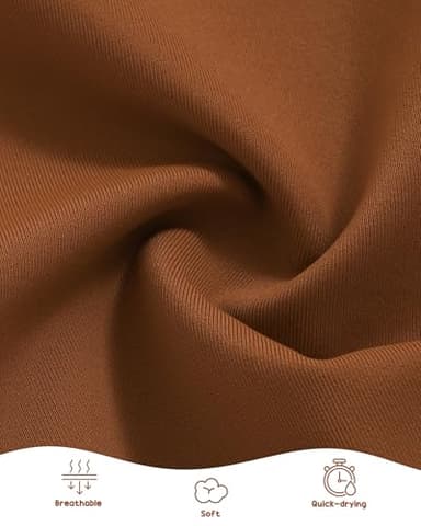 Mioglrie Girls Swimsuit 5T Summer Little Girl Bathing Suit Swimsuit Brown Color Block 6T Bathing Suit for Girls Beach Swimwear - Image 4