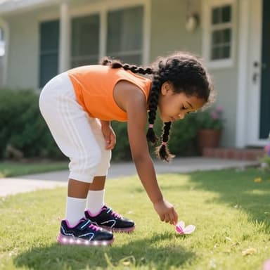 SKYWHEEL Toddler Girls Boys Light up Shoes LED Flashing Lightweight Mesh Breathable Walking Sneakers for Toddler and Little Kids Running - Image 7