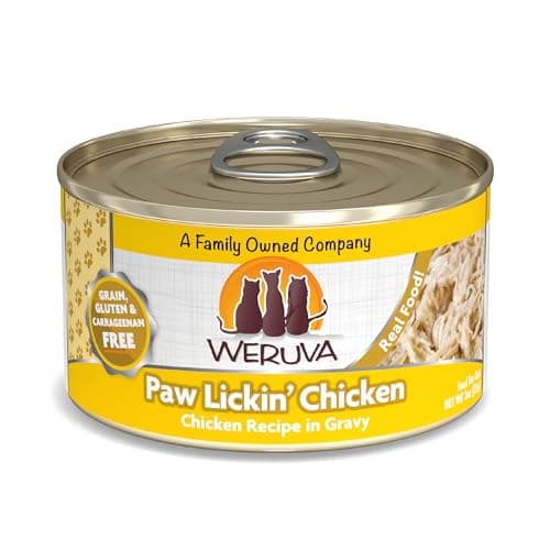 Weruva Classic Cat Food, Paw Lickin’ Chicken with Chicken Breast in Gravy, 3oz Can (Pack of 24) - Image 1
