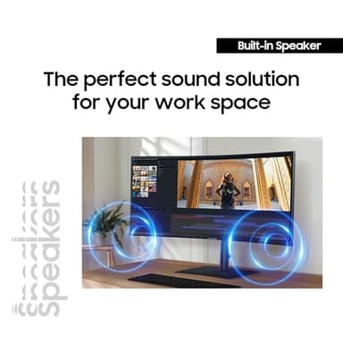 Samsung 34” ViewFinity S65UC, Ultra-WQHD, 100Hz, AMD FreeSync™ HDR10, KVM Switch Built in Speakers with USB-C Curved Monitor, LS34C654UANXGO, 2025 - Image 5