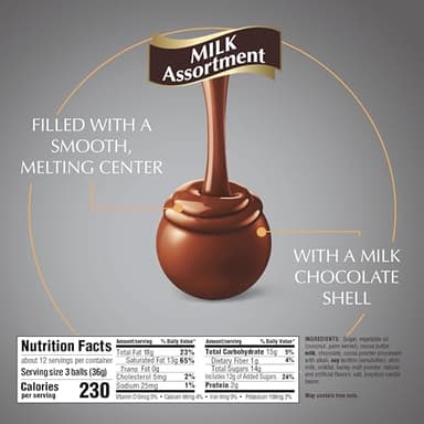 Lindt LINDOR Milk Assorted Chocolate Candy Truffles, Halloween Candy Variety Pack, 15.2 oz. Bag - Image 5